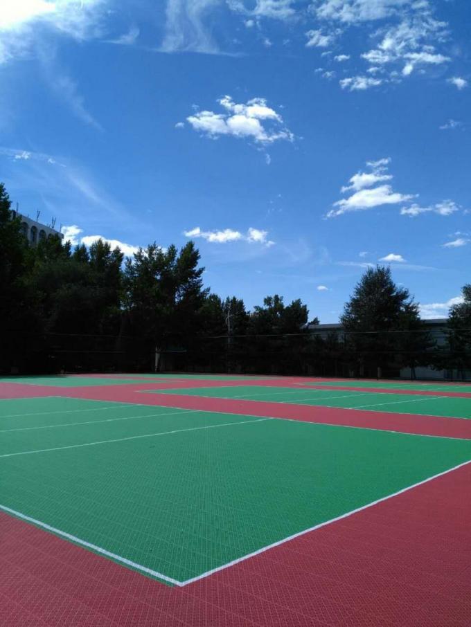 Non Float Arch Outdoor Basketball Flooring Green Modular Non Float Arch Outdoor Basketball Flooring Green Modular