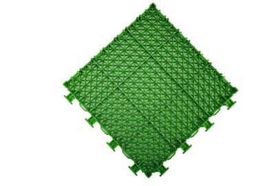 Non Float Non Arch Outdoor Basketball Flooring , Green Modular Basketball Flooring