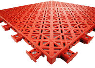 Pressure Resistant School Playground Flooring Red Cross Stiffener Structure