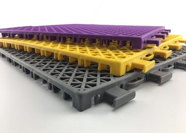 Soundproof Outdoor Volleyball Court Flooring , Customized Colour Volleyball Court Tiles