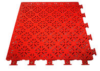 Safety Removable Multi Purpose Sports Flooring Shockproof Red Long Life
