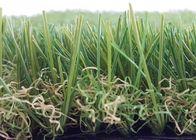 Green PE + PP Artificial Grass Landscaping For Kindergarten Heat Resistant