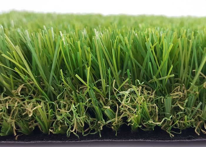 Low Friction Anti - UV Artificial Grass Landscaping Good Drainage Performance
