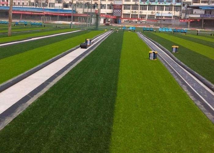 3 / 4''  Bright Color Real Artificial Football Turf High Environment Protection