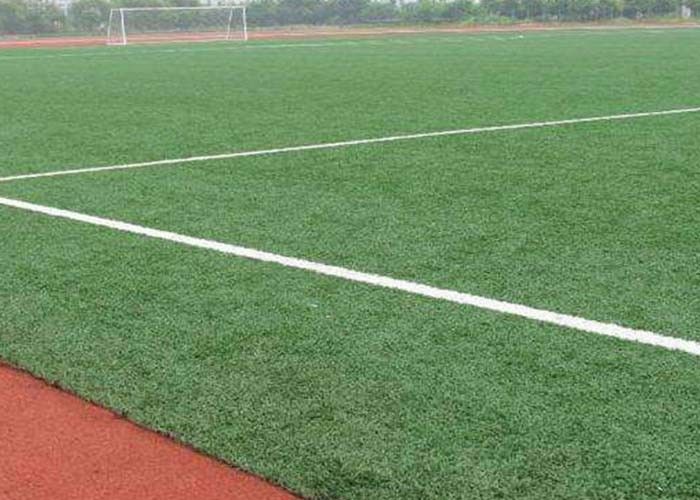 12000 Dtex Natural Looking Outdoor Artificial Turf For Football Field Fire Resistant